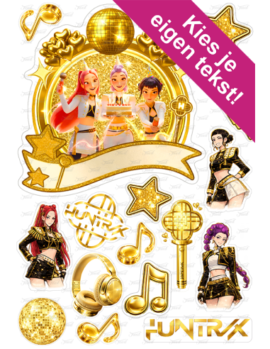 DIY Taarttopper K-Pop Demon Hunters Golden Huntrix - 16cm