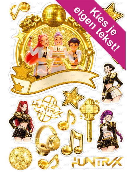 DIY Taarttopper K-Pop Demon Hunters Golden Huntrix - 16cm