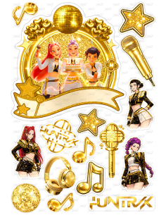 DIY Taarttopper K-Pop Demon Hunters Golden Huntrix - 13cm 2