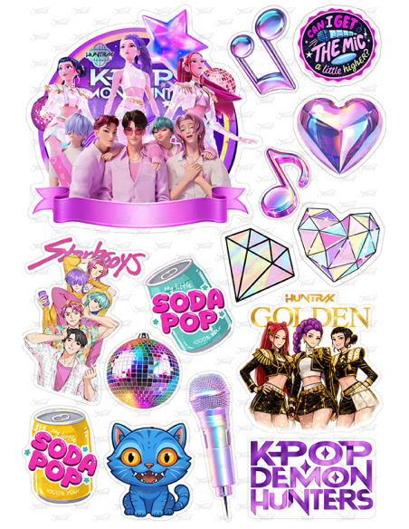 DIY Taarttopper K-Pop Demon Hunters - 13cm