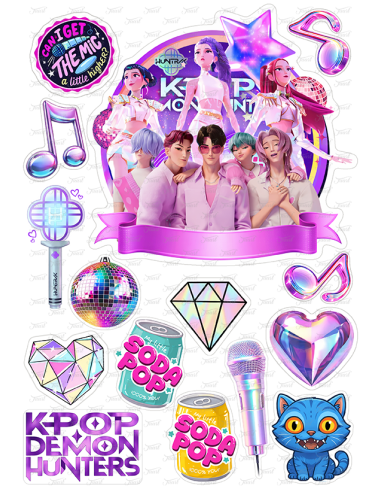 DIY Taarttopper K-Pop Demon Hunters - 16cm