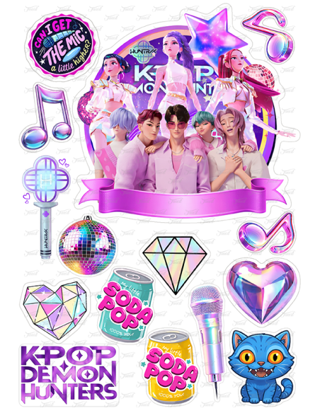 DIY Taarttopper K-Pop Demon Hunters - 16cm