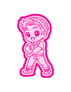 3D Uitsteker op Maat: K-Pop Demon Hunters Abby met Stempel