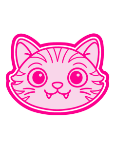 3D Uitsteker op Maat: K-Pop Demon Hunters Derpie Cat Hoofd