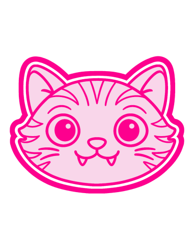 3D Uitsteker op Maat: K-Pop Demon Hunters Derpie Cat Hoofd