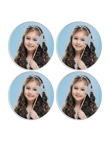 Full Colour Cupcaketoppers Front Eigen Foto: Rond 6 cm -4st-