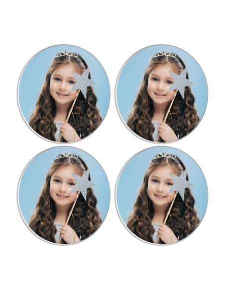 Full Colour Cupcaketoppers Front Eigen Foto: Rond 6 cm -4st-
