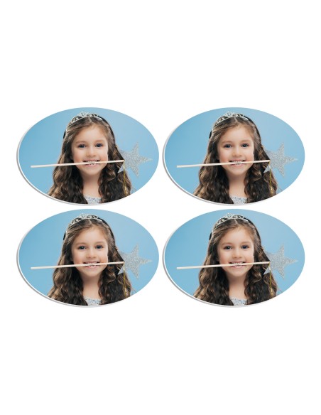 Full Colour Cupcaketoppers Front Eigen Foto: Ovaal 2 - 6 cm