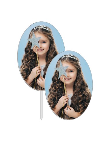 Full Colour Taarttopper Ontwerp op Maat: Ovaal 1