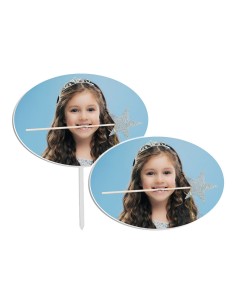 Full Colour Taarttopper Ontwerp op Maat: Ovaal 2