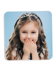 Full Colour Taarttopper Front Eigen Foto: Vierkant - 14 cm