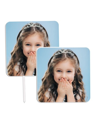 Full Colour Taarttopper Ontwerp op Maat: Vierkant