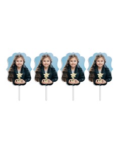 Full Colour Cupcaketoppers Eigen Foto: Frame 1 - 6 cm