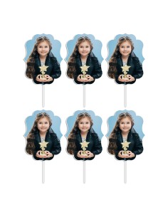 Full Colour Cupcaketoppers Eigen Foto: Frame 1 - 5 cm