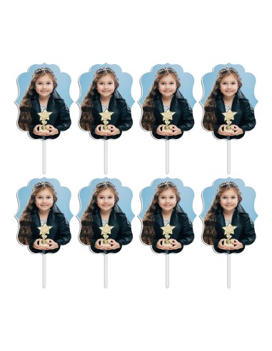 Full Colour Cupcaketoppers Eigen Foto: Frame 1 - 4 cm