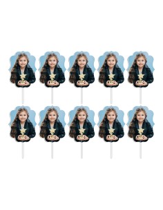 Full Colour Cupcaketoppers Eigen Foto: Frame 1 - 3,5 cm