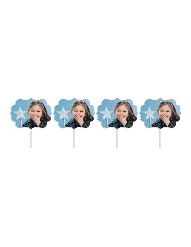 Full Colour Cupcaketoppers Eigen Foto: Frame 2 - 6 cm