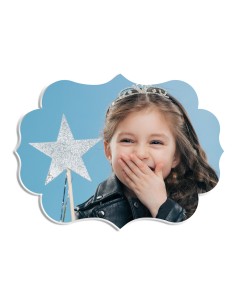 Full Colour Taarttopper Front Eigen Foto: Frame 2 - 10 cm