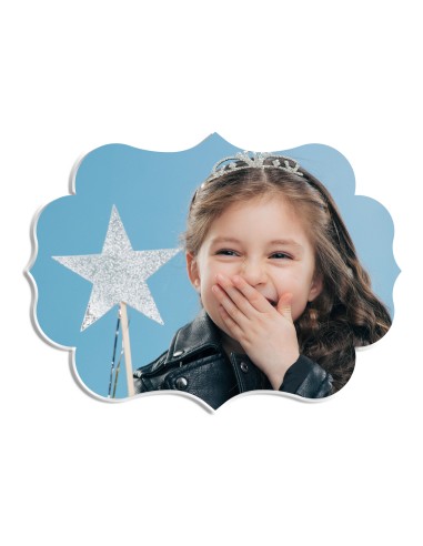 Full Colour Taarttopper Front Eigen Foto: Frame 2 - 10 cm