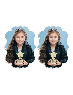 Full Colour Cupcaketoppers Front Eigen Foto: Frame 1 - 7,5cm
