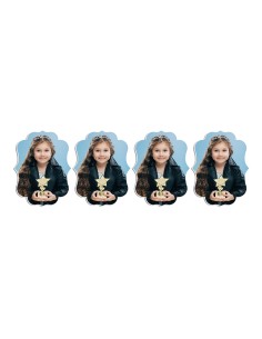 Full Colour Cupcaketoppers Front Eigen Foto: Frame 1 - 6 cm