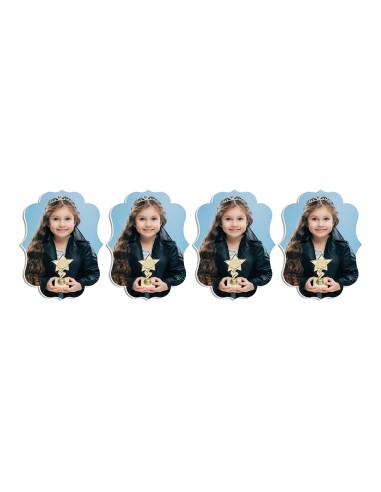 Full Colour Cupcaketoppers Front Eigen Foto: Frame 1 - 6 cm