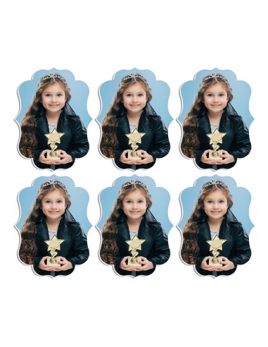 Full Colour Cupcaketoppers Front Eigen Foto: Frame 1 - 5 cm