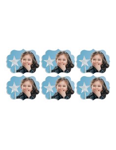 Full Colour Cupcaketoppers Front Eigen Foto: Frame 2 - 5 cm