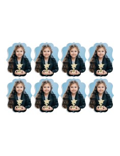 Full Colour Cupcaketoppers Front Eigen Foto: Frame 1 - 4 cm