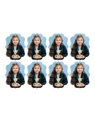 Full Colour Cupcaketoppers Front Eigen Foto: Frame 1 - 4 cm
