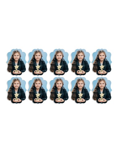 Full Colour Cupcaketoppers Front Eigen Foto: Frame 1 - 3,5cm