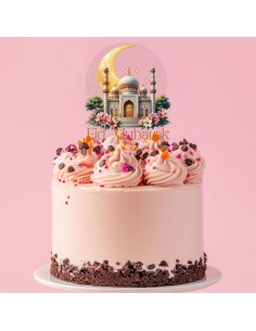 Full Colour Taarttopper op Maat: Eid Mubarak 1