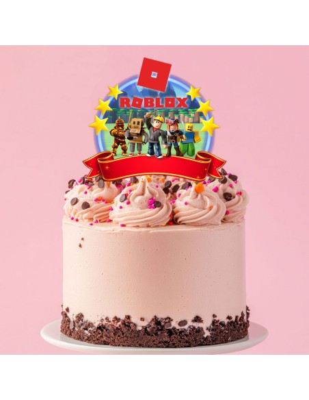 Full Colour Taarttopper op Maat: Roblox 1