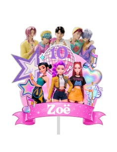 Full Colour Taarttopper op Maat: K-Pop Demon Hunters 4