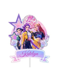 Full Colour Taarttopper op Maat: K-Pop Demon Hunters 1