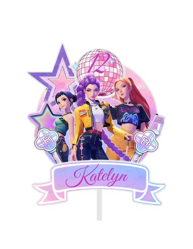 Full Colour Taarttopper op Maat: K-Pop Demon Hunters 1