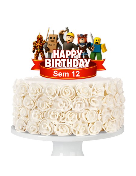 Full Colour Taarttopper op Maat: Roblox 2