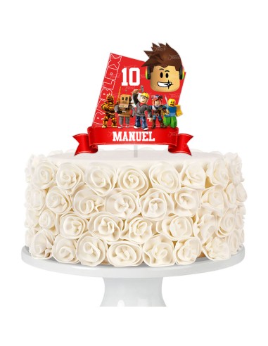Full Colour Taarttopper op Maat: Roblox 3