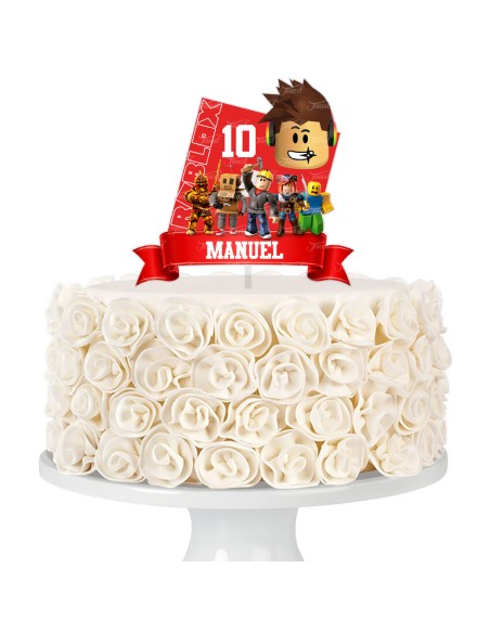 Full Colour Taarttopper op Maat: Roblox 3
