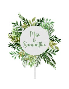 Full Colour Taarttopper op Maat: Blad 1