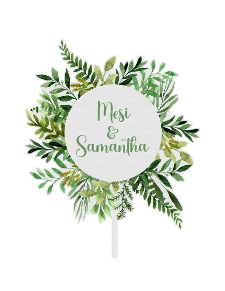 Full Colour Taarttopper op Maat: Blad 1