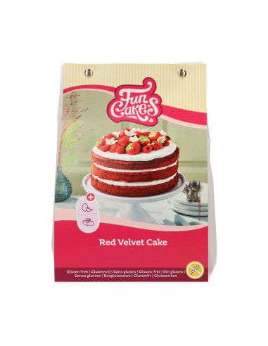 FunCakes Mix voor Red Velvet Cake Glutenvrij -400gr-