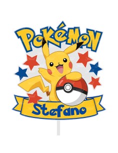Full Colour Taarttopper op Maat: Pokémon 1
