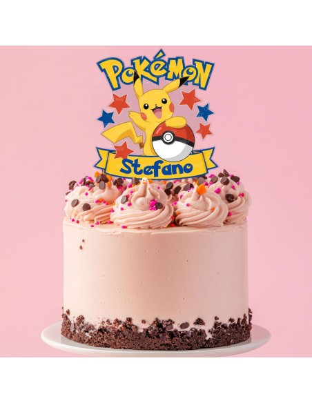 Full Colour Taarttopper op Maat: Pokémon 1
