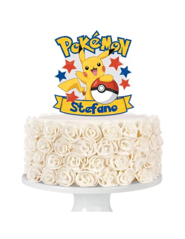 Full Colour Taarttopper op Maat: Pokémon 1