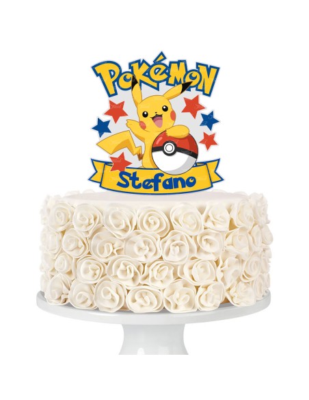 Full Colour Taarttopper op Maat: Pokémon 1
