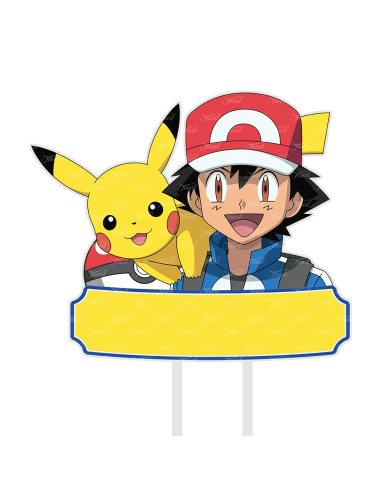Full Colour Taarttopper op Maat: Pokémon 2