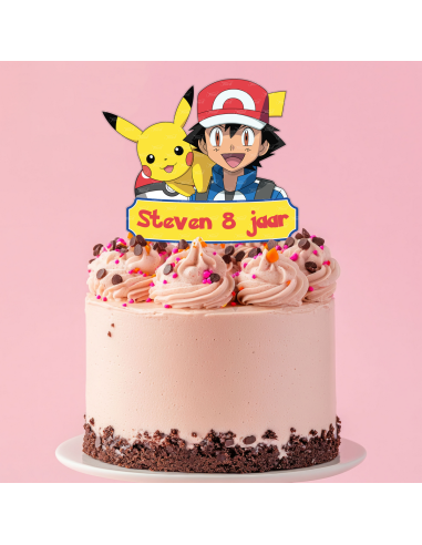 Full Colour Taarttopper op Maat: Pokémon 2