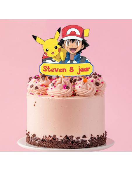 Full Colour Taarttopper op Maat: Pokémon 2
