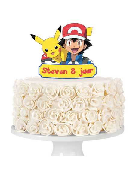 Full Colour Taarttopper op Maat: Pokémon 2